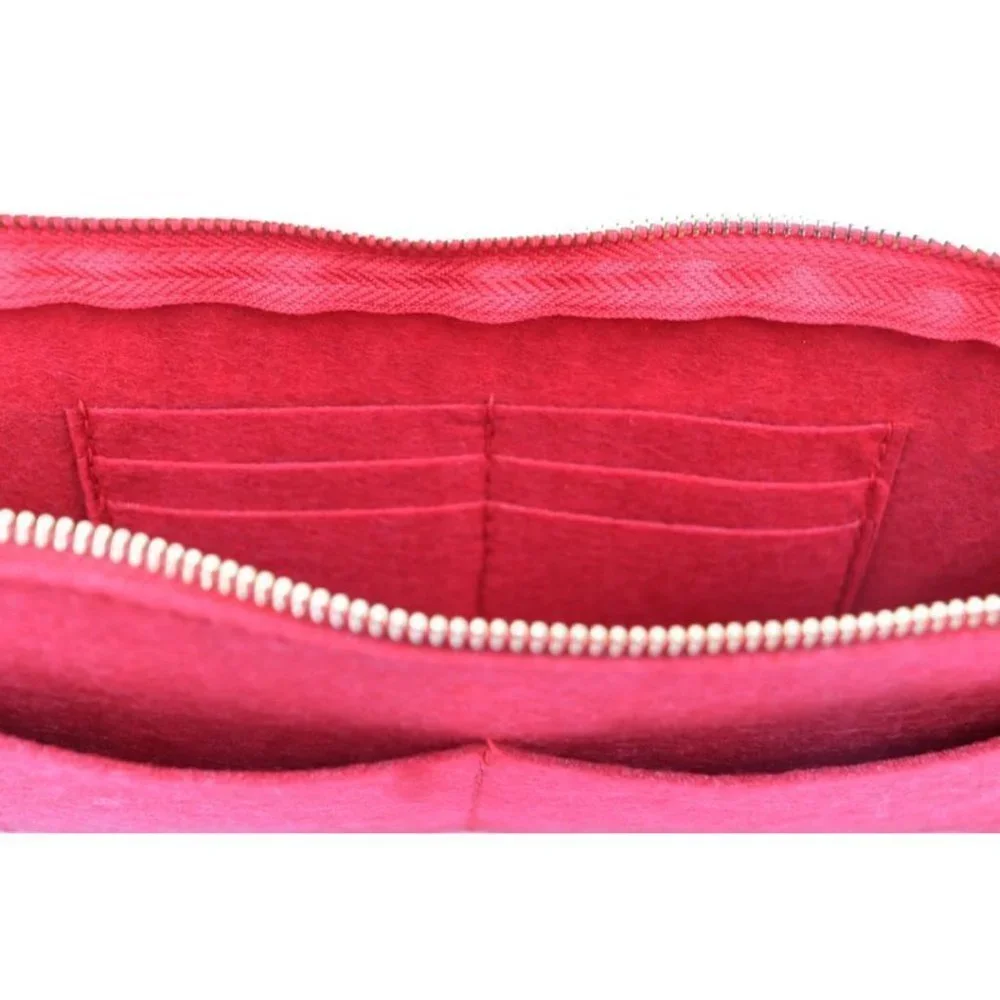 2 Purse Organizer Insert for Louis Vuitton speedy 30MM bags& Neverfull GM XL RED - Picture 6 of 12